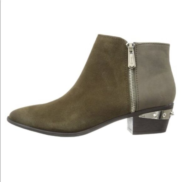 Circus Sam Edelman Holt Ankle Bootie Green Suede - Picture 2 of 6